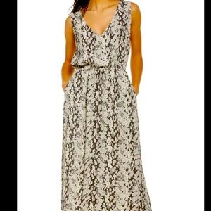 Treasure & Bond print sleeveless midi dress XS